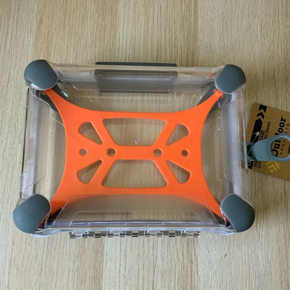 Outdoor Clear and Orange Storage Box